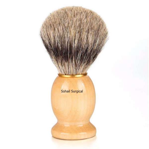 shaving set pure badger brush wood